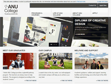 Tablet Screenshot of anucollege.edu.au